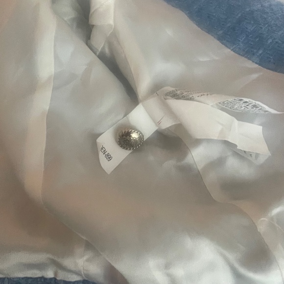 Zara blue Short Boucle Jacket Size M EXCELLENT condition - Picture 5 of 11